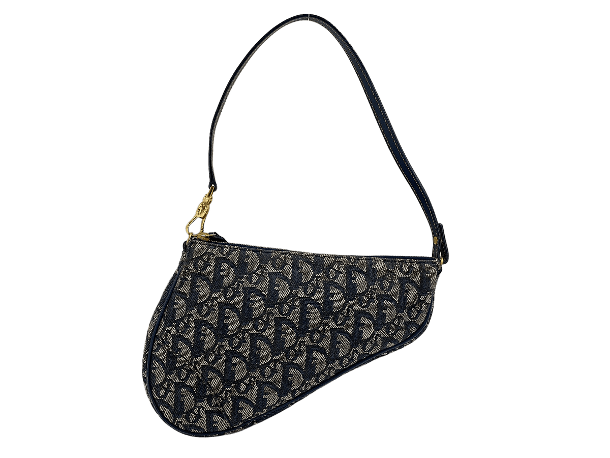 Dior Borsa in Tela Blu Navy - Etoilux