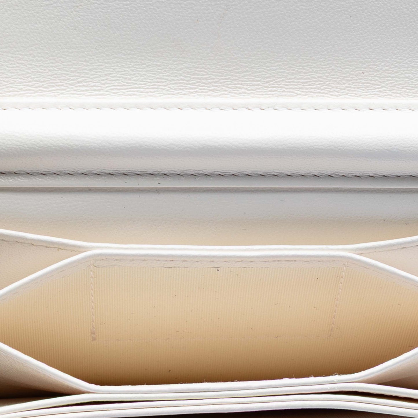 Chanel My Lady Card Holder With Chain – Pelle di Agnello Bianca | Con Carta di Autenticità - Etoilux