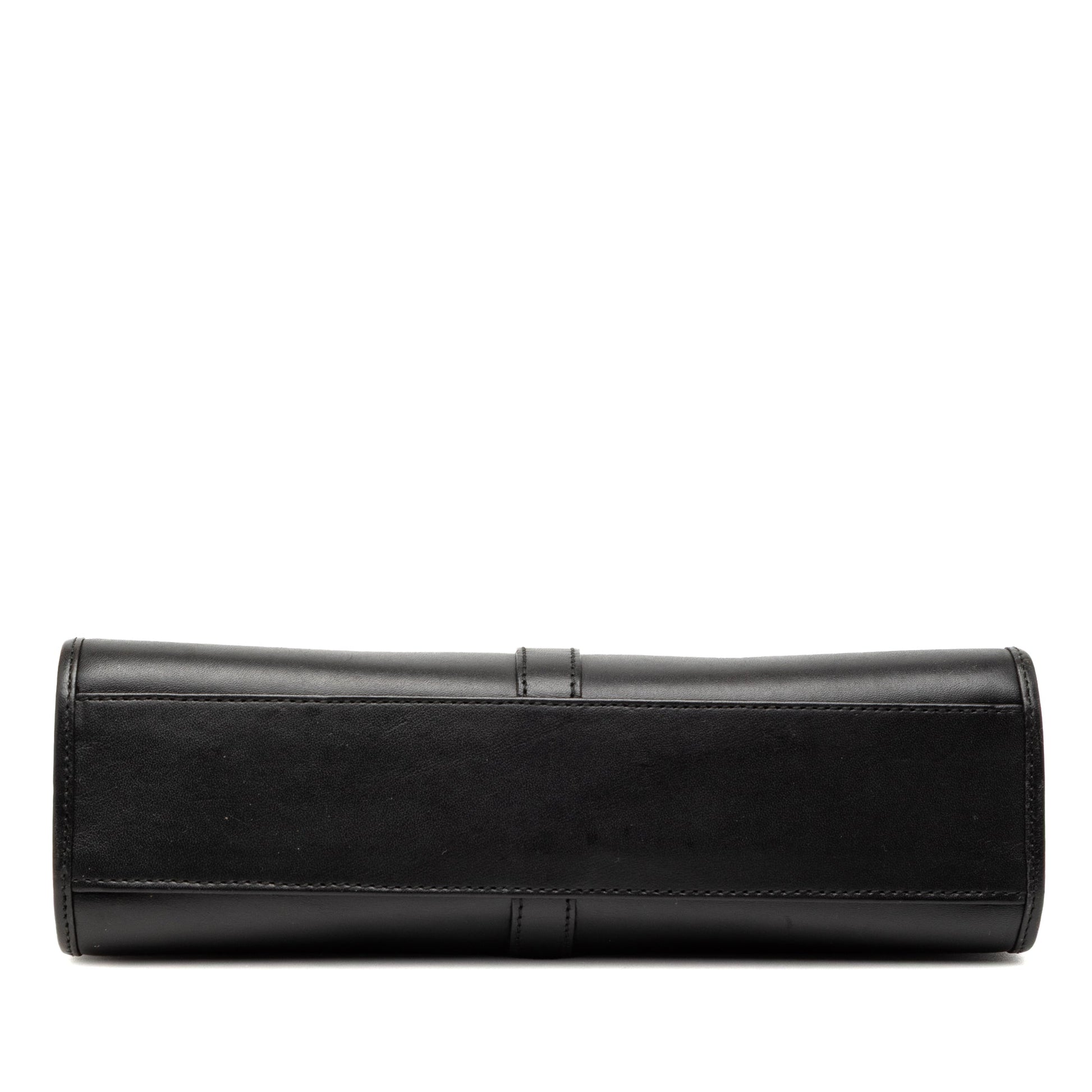 Gucci Jackie Tote in Pelle di Vitello Nera – Vintage – 25 cm - Etoilux