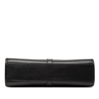 Gucci Jackie Tote in Pelle di Vitello Nera – Vintage – 25 cm - Etoilux