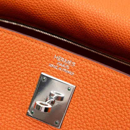Hermès Kelly II Retourne 35 in Pelle Togo Arancione – 2014 - Etoilux