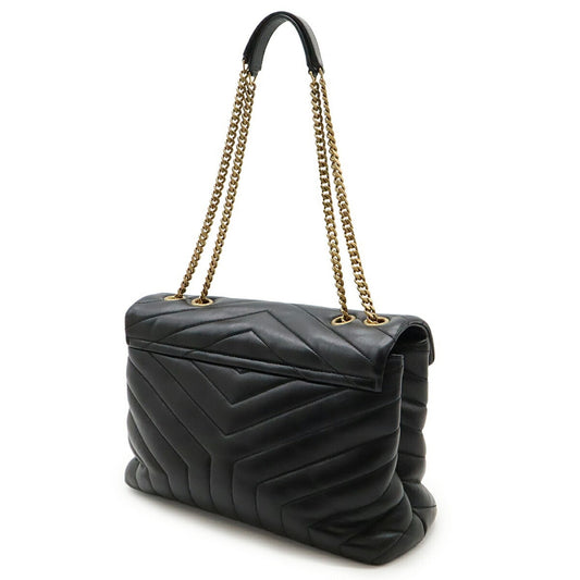 Saint Laurent – Loulou Medium in pelle trapuntata nera - Etoilux