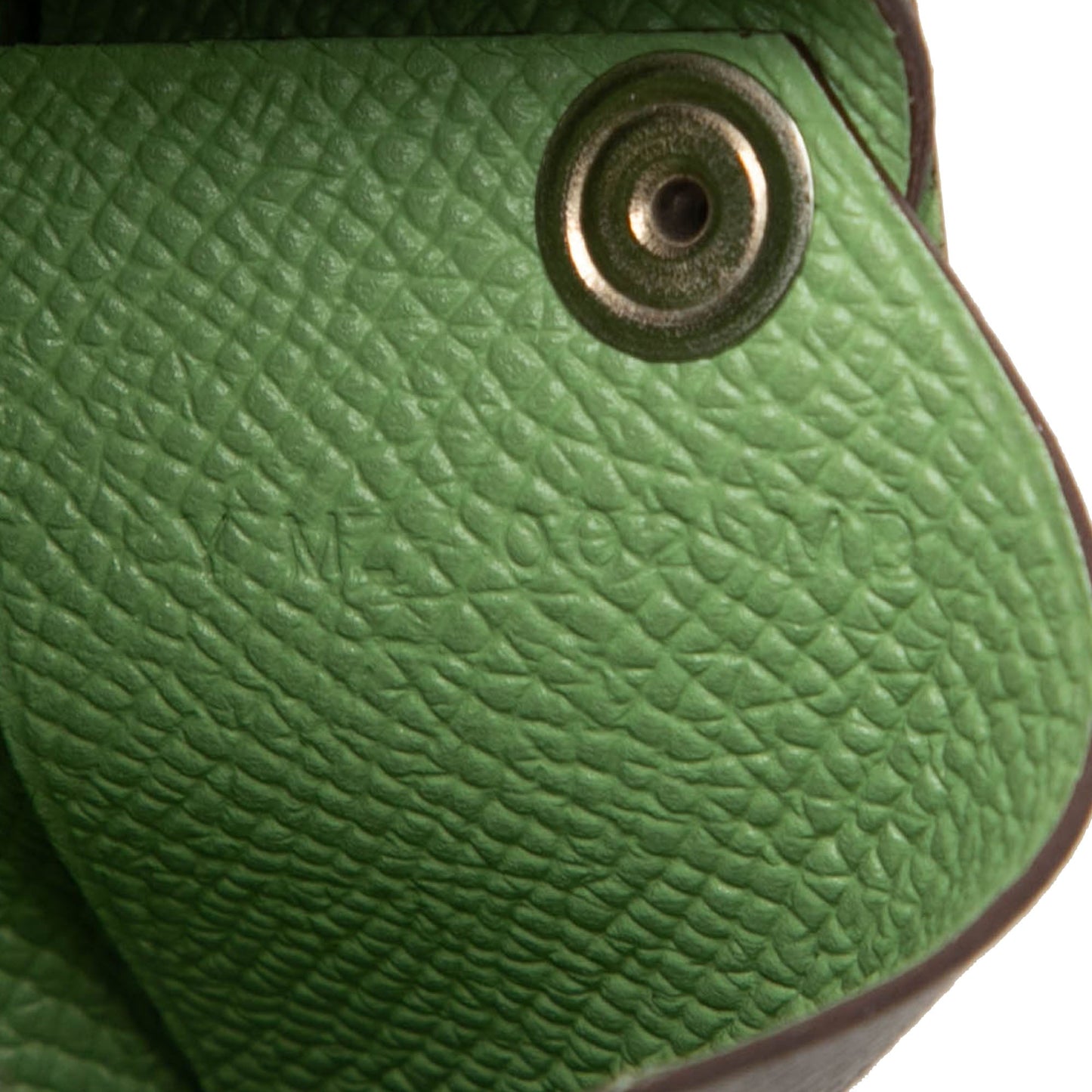Hermès Calvi Verso Card Holder Pelle Epsom Etoupe / Vert Criquet — Anno Y, 2020 - Etoilux