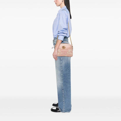 Gucci GG Marmont Ghost – Pelle Matelassé Rosa | Edizione Limitata | Scatola e Sacchetto - Etoilux