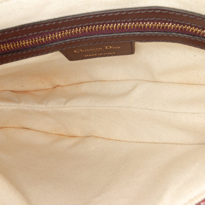 Christian Dior Saddle Media in Tela Oblique Bordeaux – 2018 – 24 cm - Etoilux