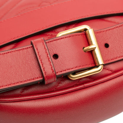 Gucci GG Marmont Matelassé – Belt Bag in Pelle Rossa – Small - Etoilux