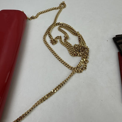 Fendi Wallet on Chain "F is Fendi" in Vernice Rossa con Pochette – 21,5 cm - Etoilux