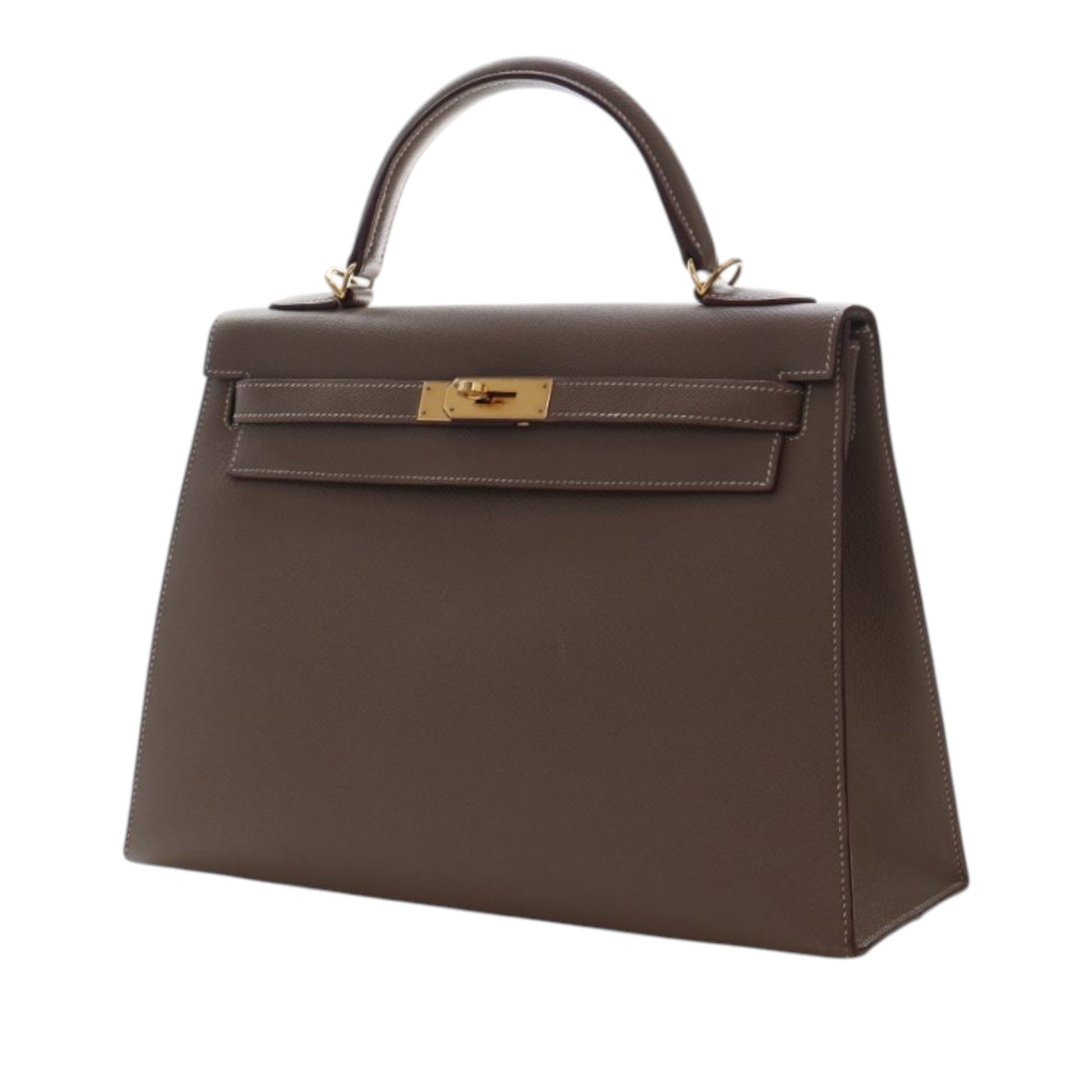 Hermès Kelly Sellier 32 Pelle Epsom Etoupe Hardware Oro 2015 – 32 cm - Etoilux
