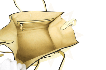 CELINE Luggage Micro Tote in pelle liscia avorio - Etoilux