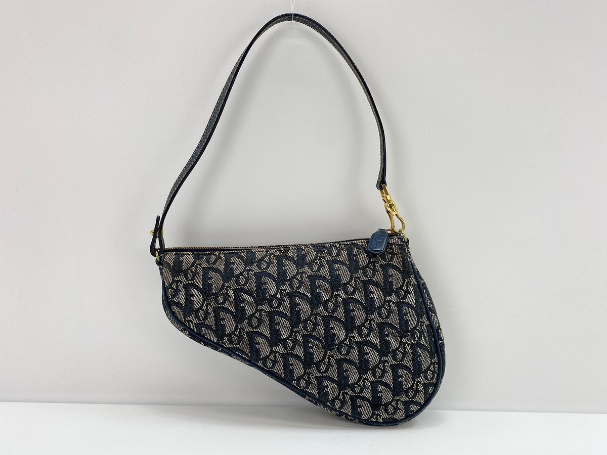 Dior Borsa in Tela Blu Navy - Etoilux