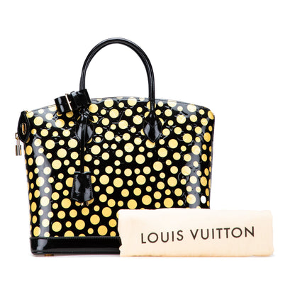 Louis Vuitton – Yayoi Kusama Monogram Infinity Dots Lockit MM (2012) - Etoilux