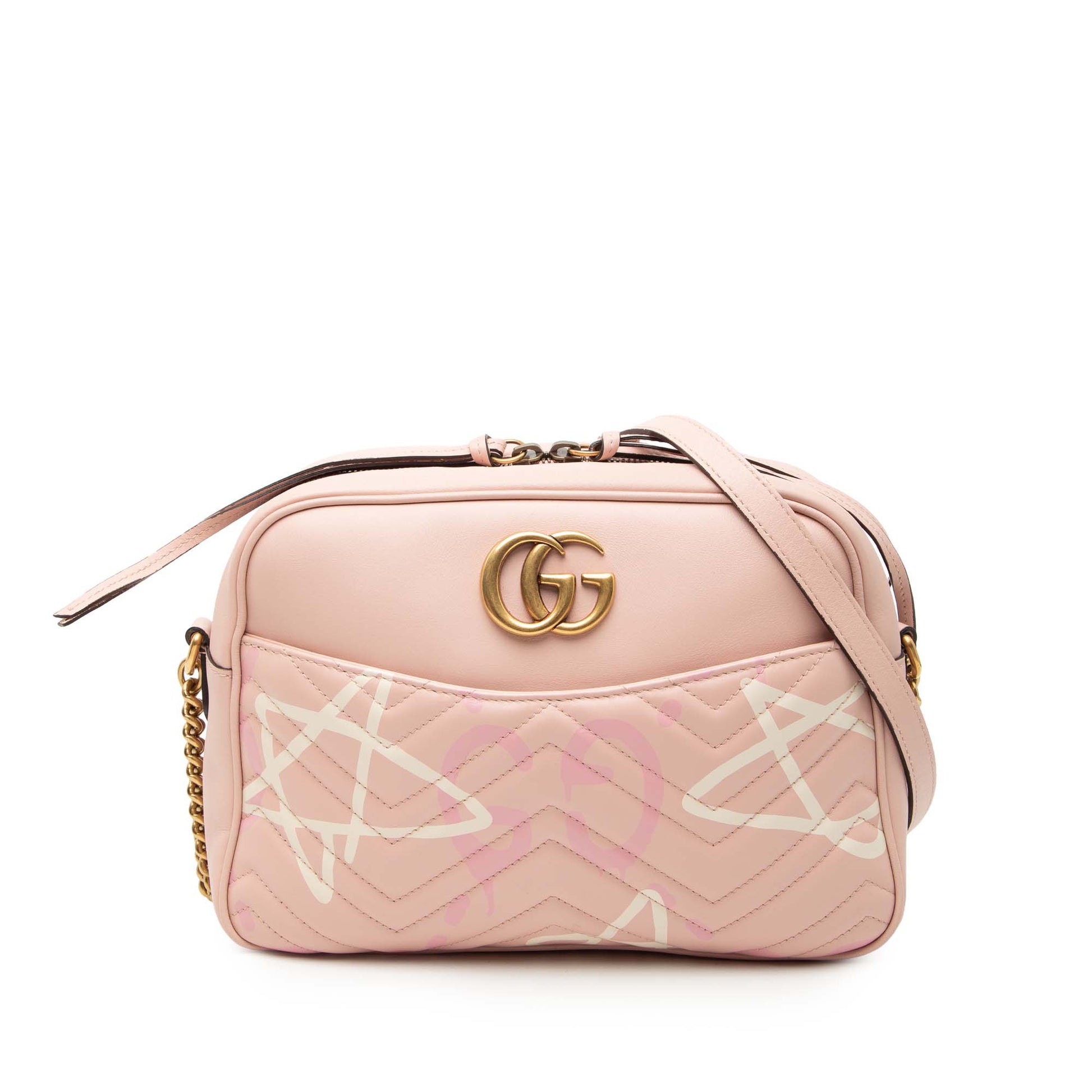 Gucci GG Marmont Ghost – Pelle Matelassé Rosa | Edizione Limitata | Scatola e Sacchetto - Etoilux