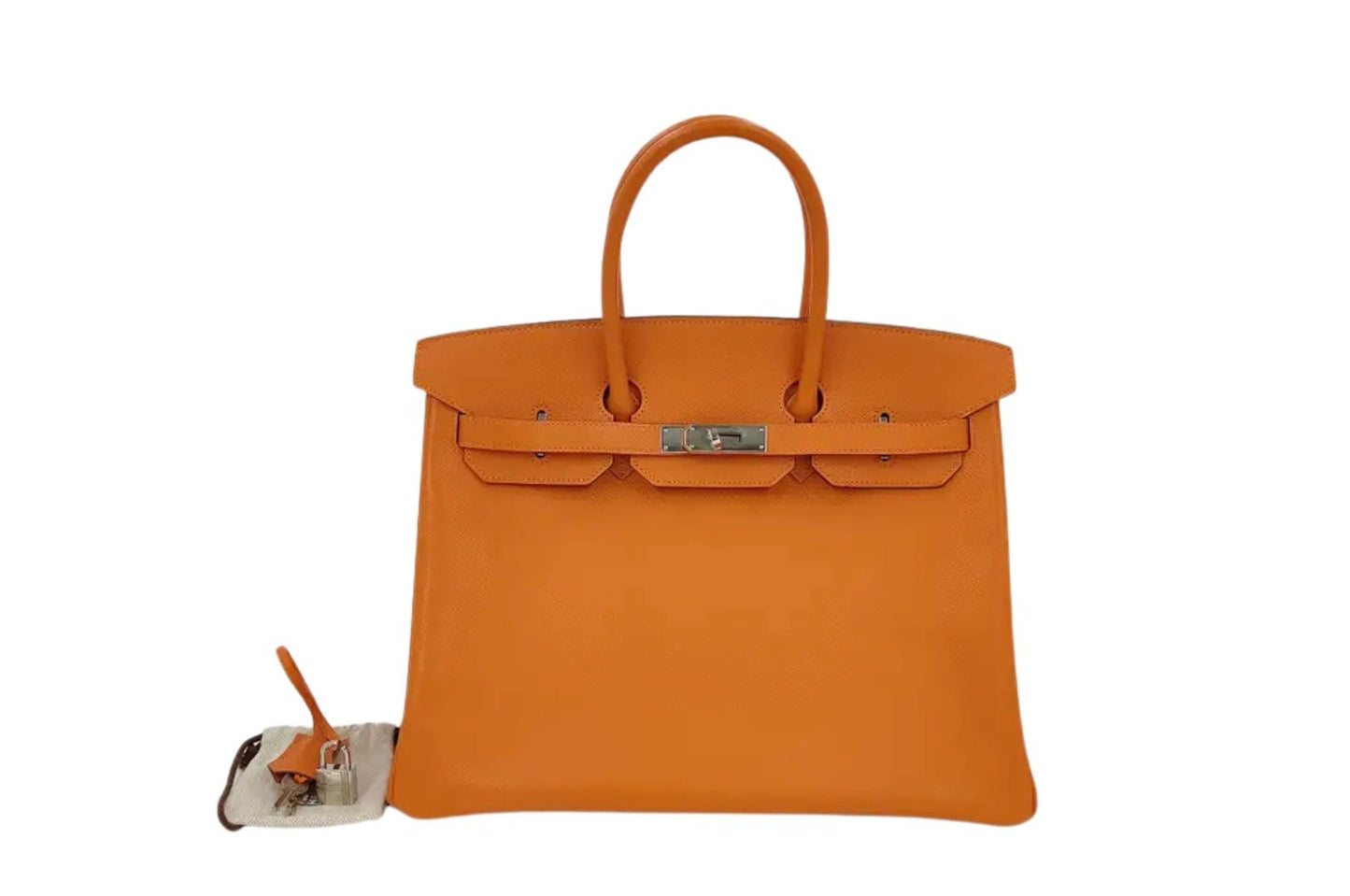 Hermès Birkin 35 Epsom Orange H Palladio 2013 | Etoilux