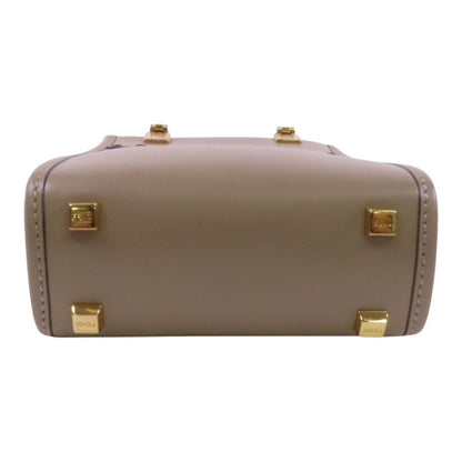 Fendi Sunshine Mini Shopper Vitello Liscio Greige – 13 cm - Etoilux