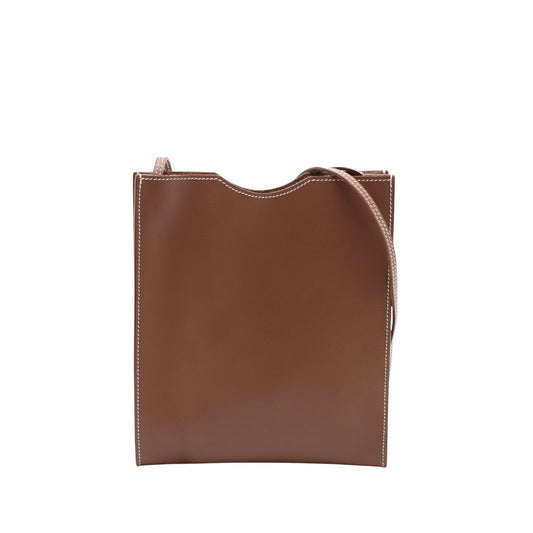 Hermès Onimaïtou pochette pelle di vitello marrone naturale 2001