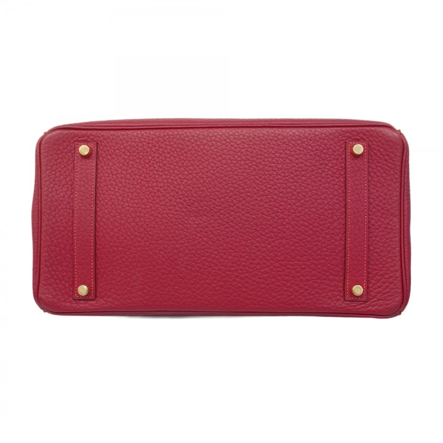 Hermès Birkin 35 in Pelle Togo Rouge Casaque – Oro - Etoilux