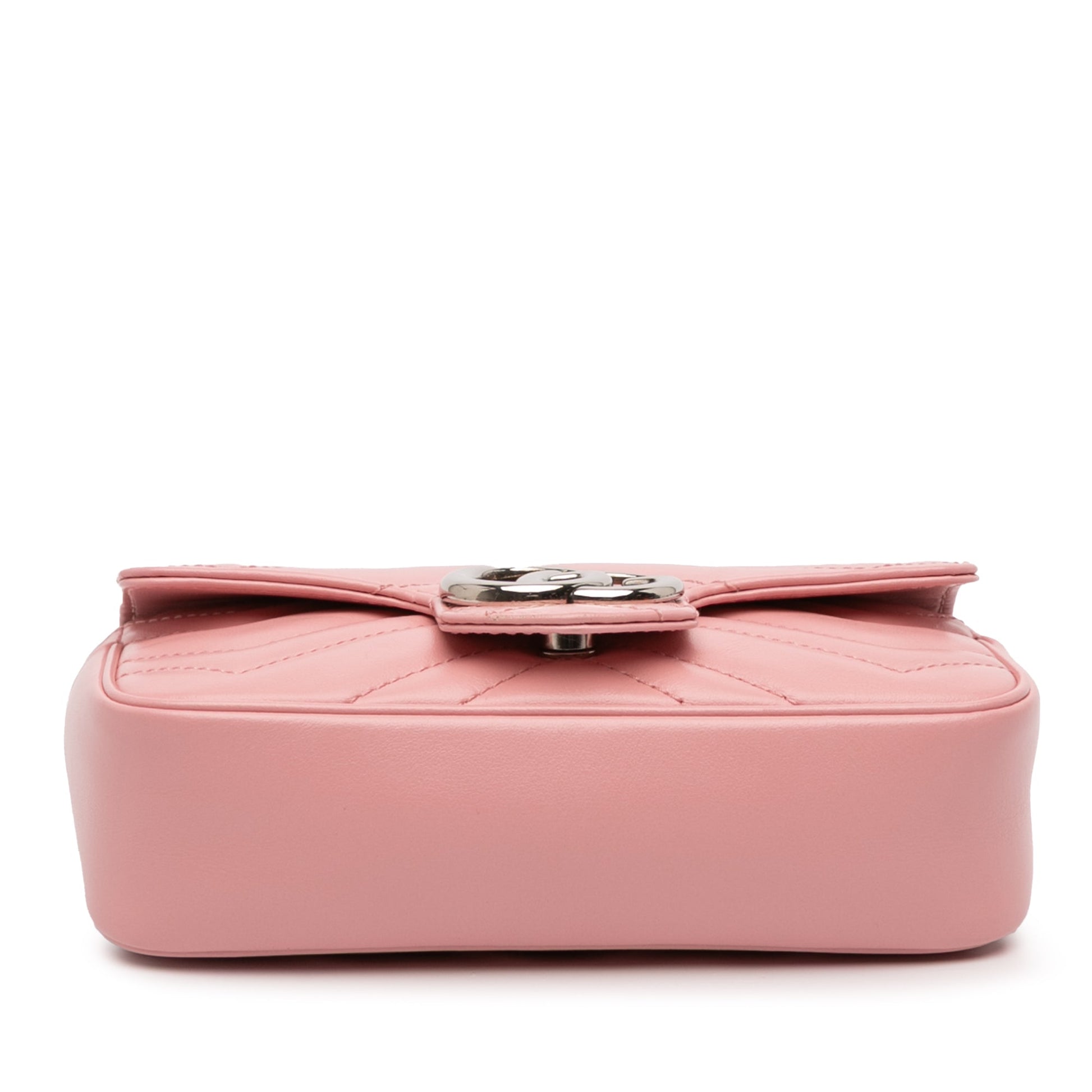 Gucci Mini GG Marmont Matelassé in Pelle Rosa – Tracolla - Etoilux