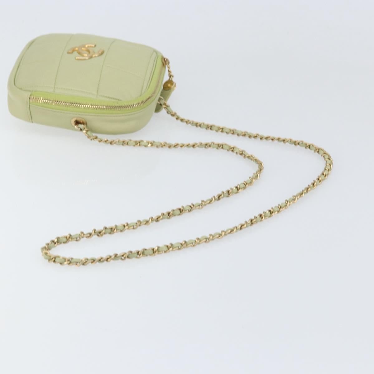 Chanel Diamond Mini Bag Pelle di Agnello Verde Menta – 18 cm - Etoilux