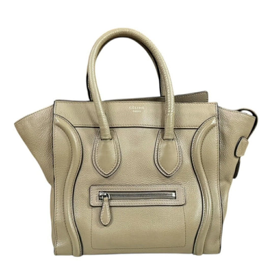 Céline Luggage Micro Tote – Pelle Beige - Etoilux