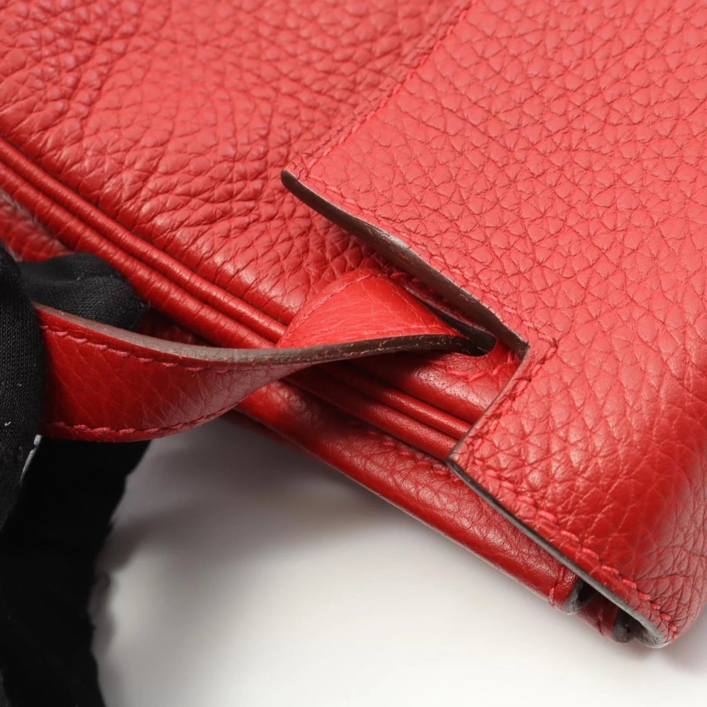 Hermès Kelly 35 in Pelle Taurillon Clémence Rosso – Palladio - Etoilux
