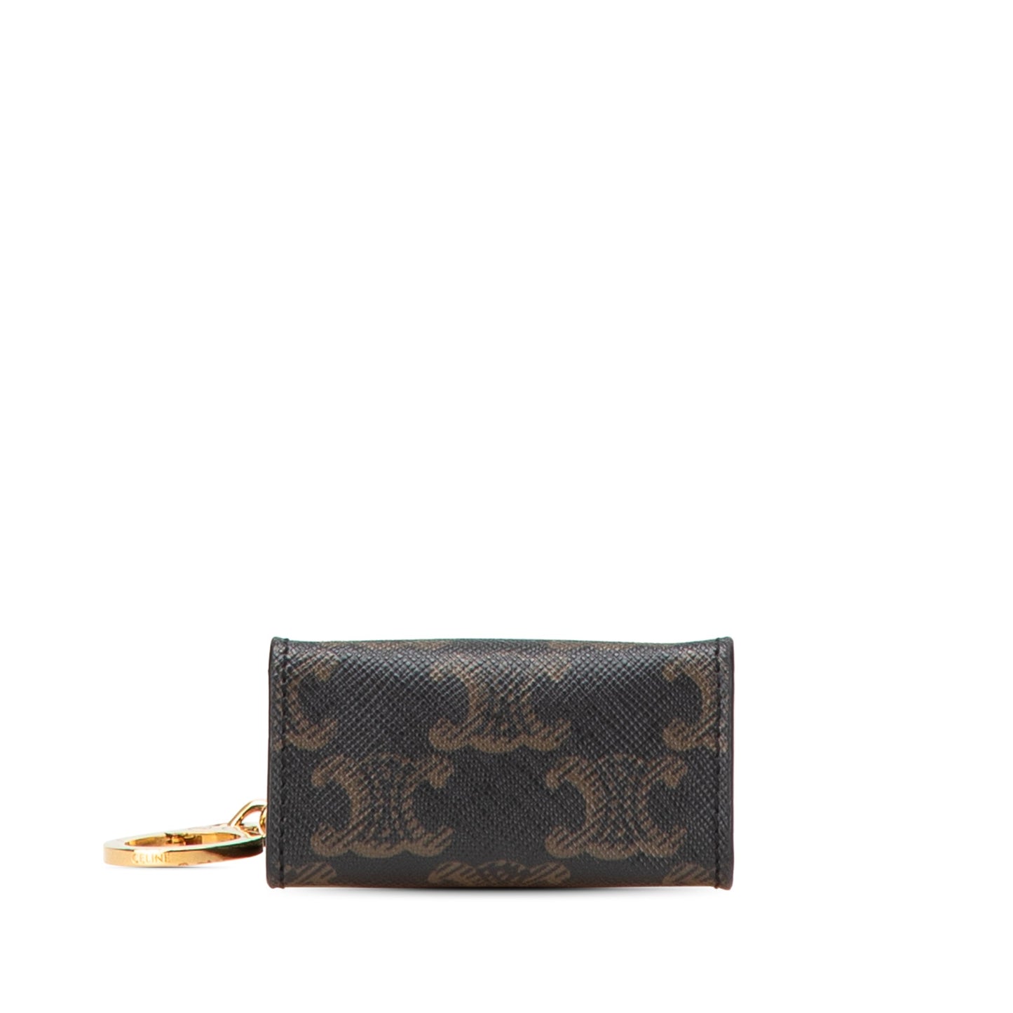 Celine – Ciondolo/Borsa Mini Triomphe in Tela Rivestita – Marrone (2021) - Etoilux