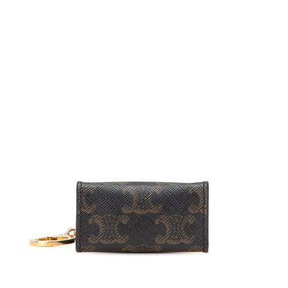 Celine – Ciondolo/Borsa Mini Triomphe in Tela Rivestita – Marrone (2021) - Etoilux