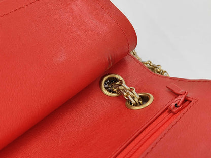Chanel 2.55 Reissue Lambskin Chevron Rouge Hardware Aged Gold 2017 - Etoilux