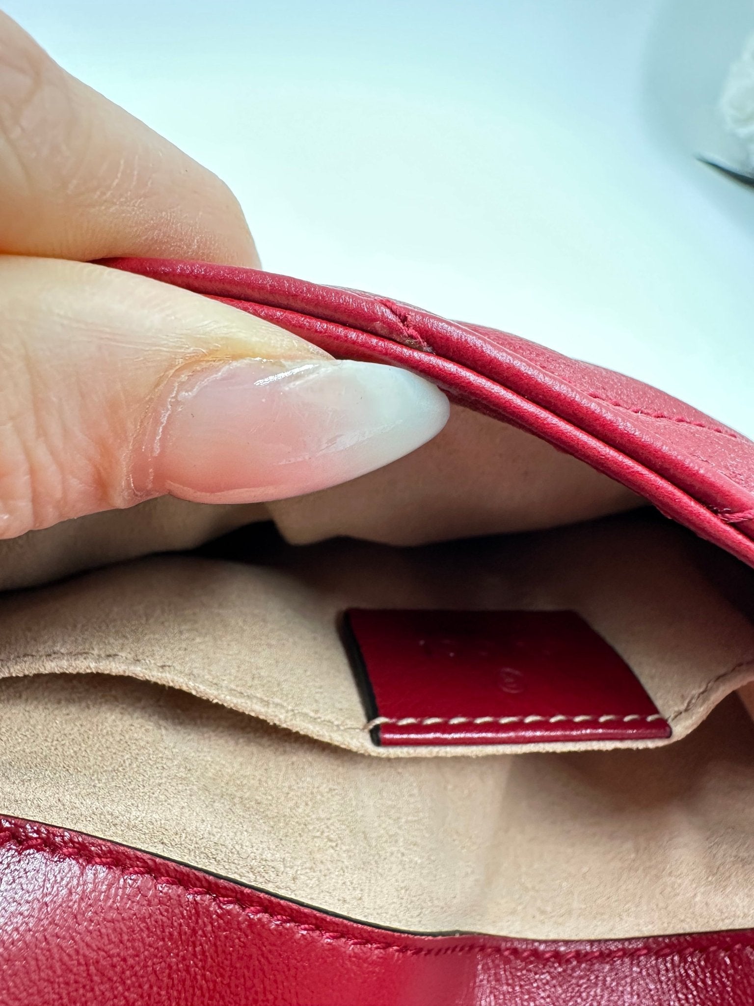 Gucci GG Marmont Multi Pochette Belt Bag Pelle Matelassé Rossa – Set 3 Pezzi - Etoilux