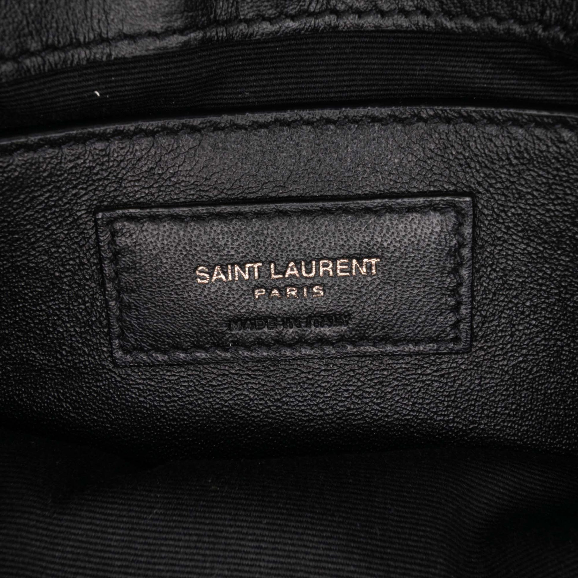 Saint Laurent Piccola borsa a tracolla LouLou in pelle di vitello con monogramma - Etoilux