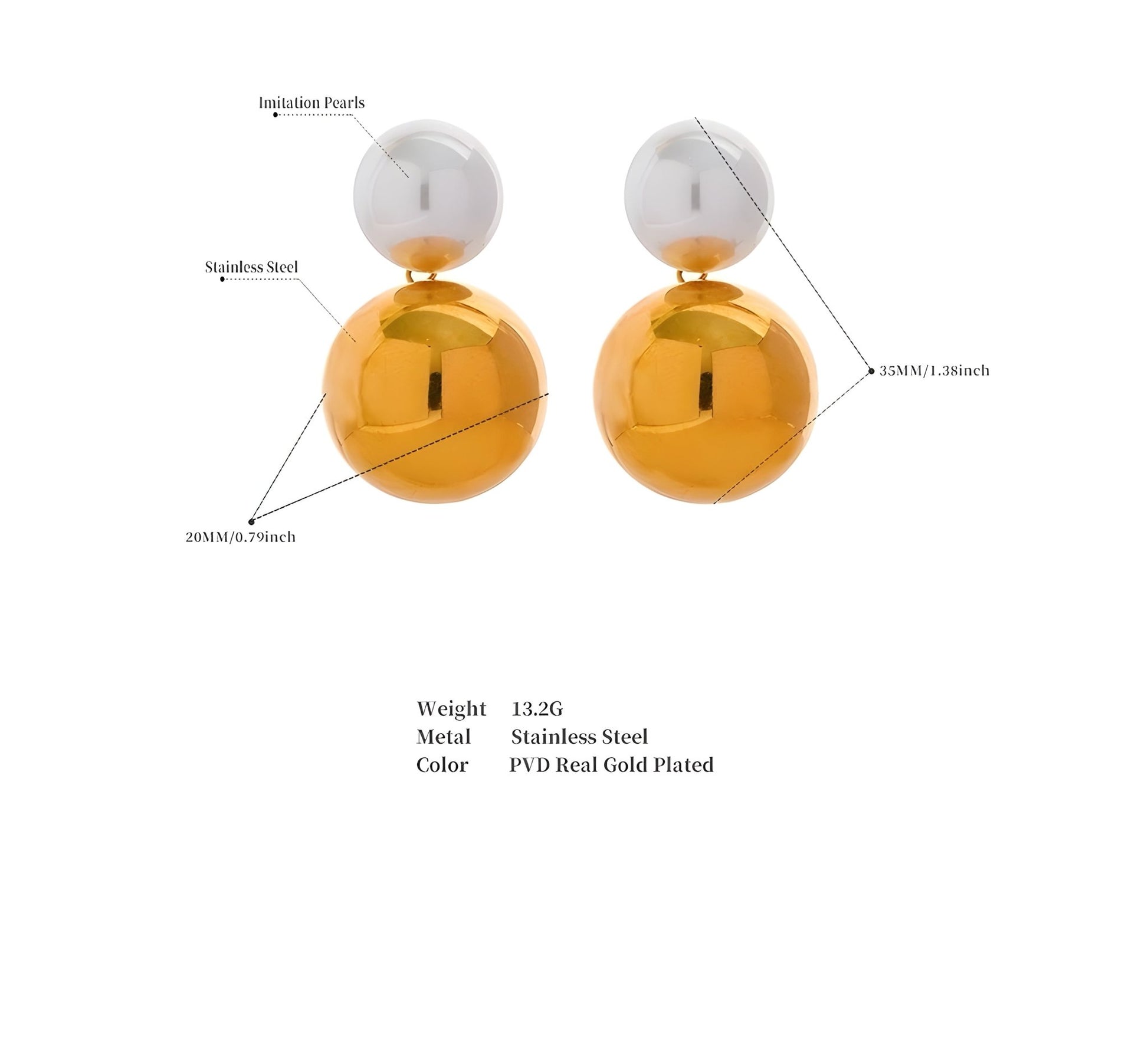 BEHI MELINDA EARRINGS - Etoilux