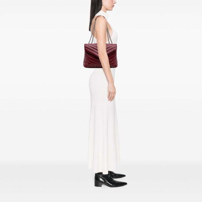 Saint Laurent LouLou Medium in pelle trapuntata – Rosso (2018) - Etoilux