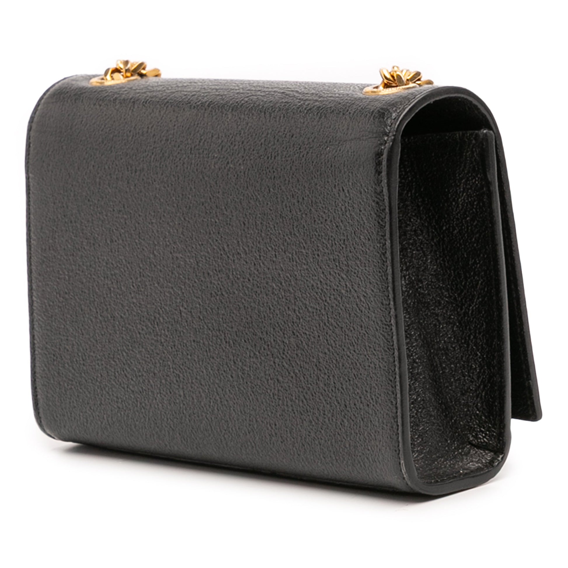 Saint Laurent Kate – Pelle nera con catena dorata (2016) - Etoilux