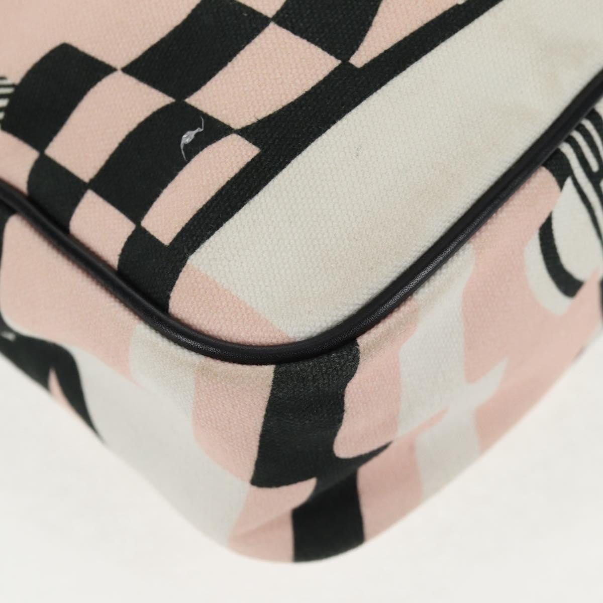 Chanel La Pausa Bay Camera Bag Tela Stampata Rosa/Avorio – 28 cm - Etoilux
