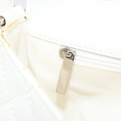 Chanel Timeless CC Shoulder Bag Pelle di Vitello Trapuntata Bianca – 29 cm - Etoilux