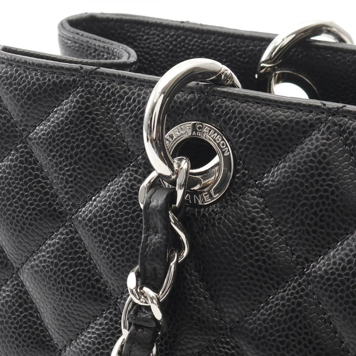 Chanel Grand Shopping Tote (GST) – Pelle Caviar Nera e Hardware Argento - Etoilux