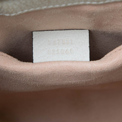 Gucci – Piccola Borsa a Tracolla Ophidia in Pelle Bianca - Etoilux