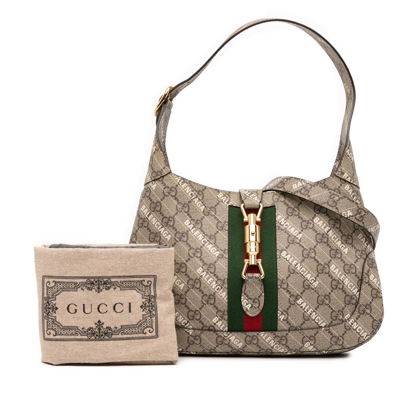 Gucci x Balenciaga Hacker Project Jackie 1961 Web – Marrone (2016–2025) - Etoilux