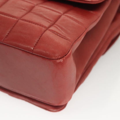 Chanel Chocolate Bar Reissue Flap Pelle di Agnello Rosso – 31 cm - Etoilux