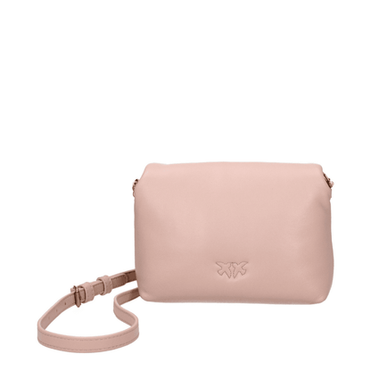 Pinko Love Mini – Pelle rosa cipria con dettagli oro - Etoilux