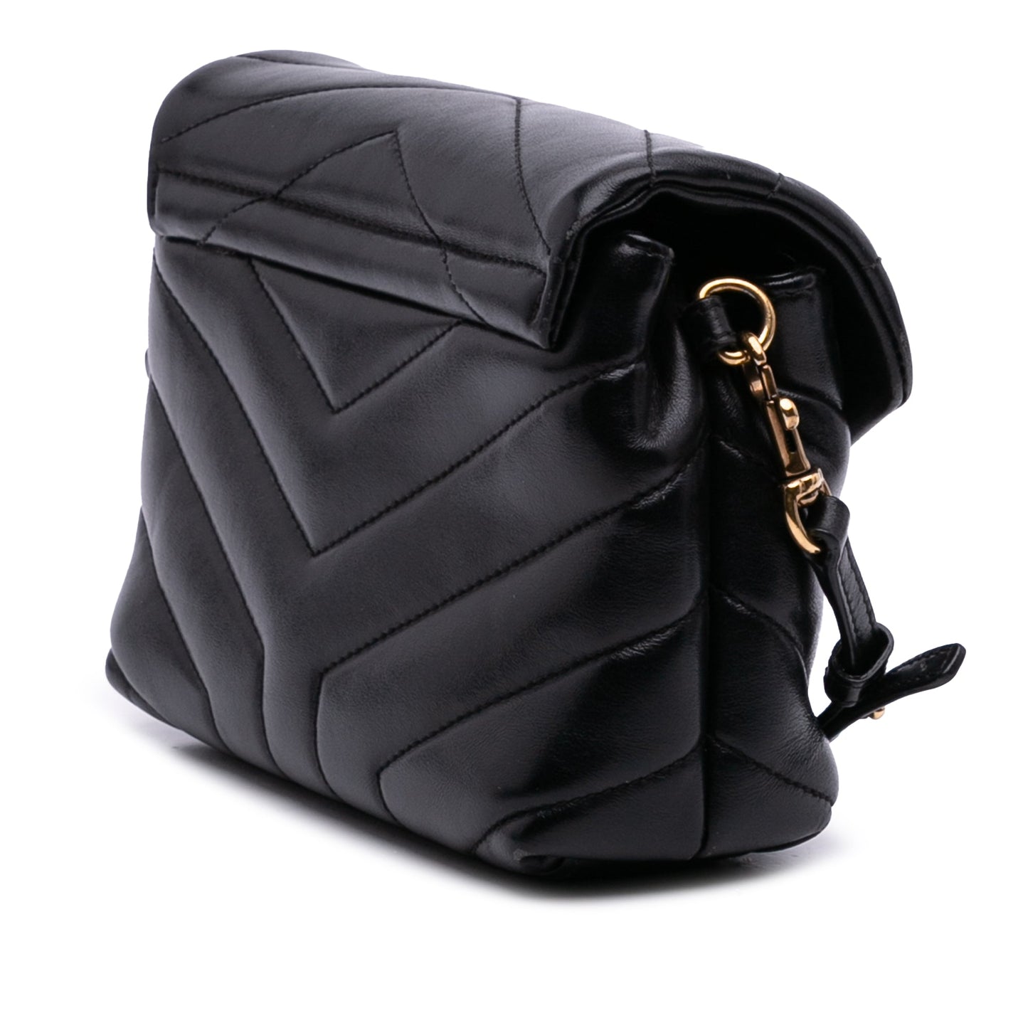 Saint Laurent – LouLou Toy in Pelle Matelassé Nera – 2019 - Etoilux