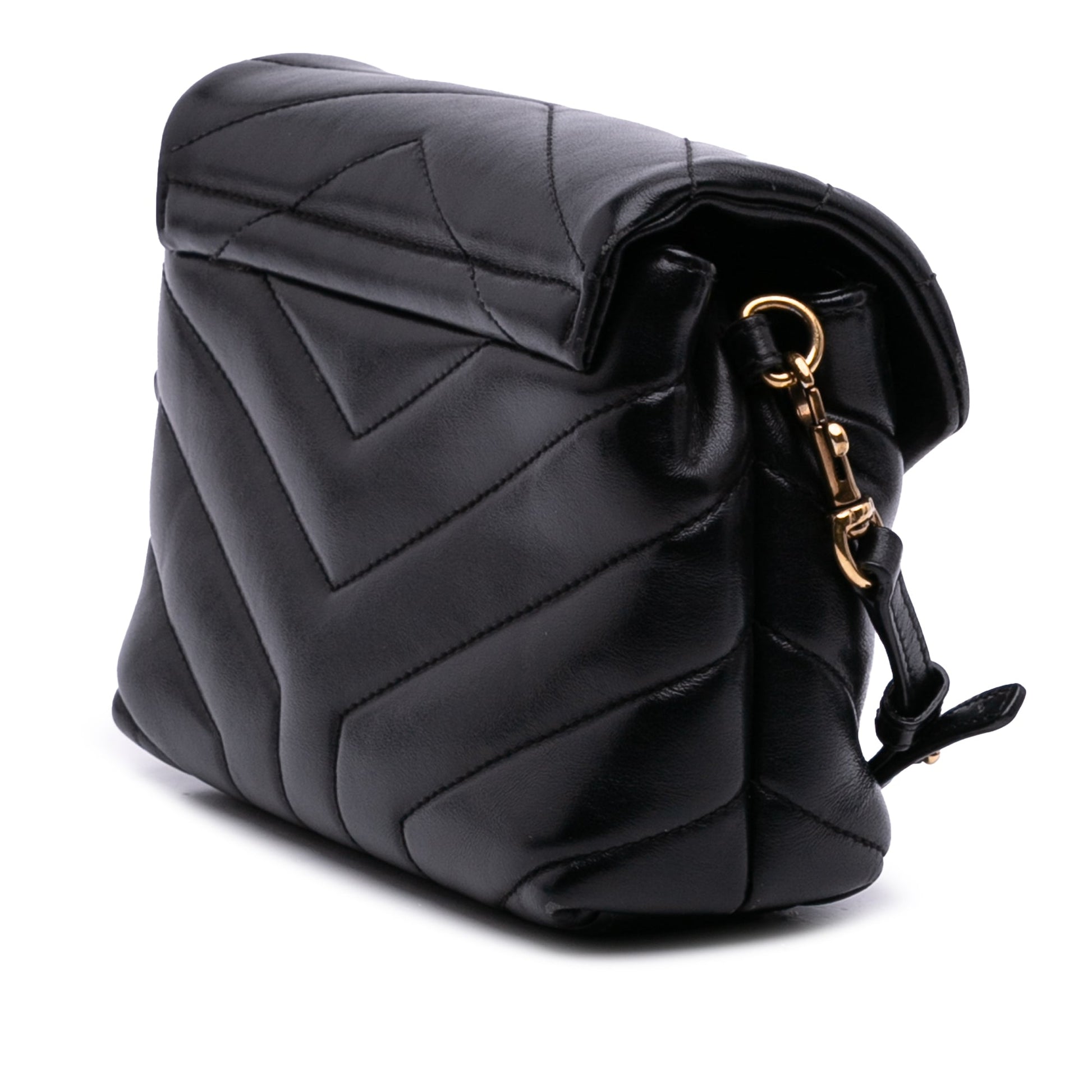 Saint Laurent – LouLou Toy in Pelle Matelassé Nera – 2019 - Etoilux