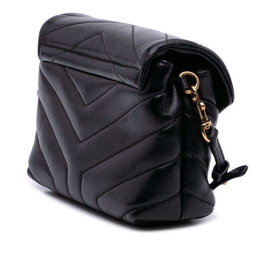 Saint Laurent – LouLou Toy in Pelle Matelassé Nera – 2019 - Etoilux