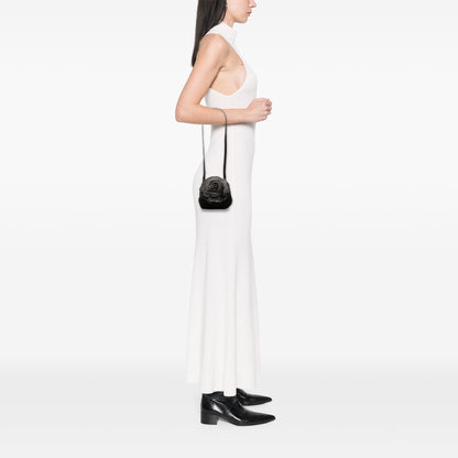 Bottega Veneta – Borsa a tracolla in pelle intrecciata con motivo floreale – Vintage - Etoilux