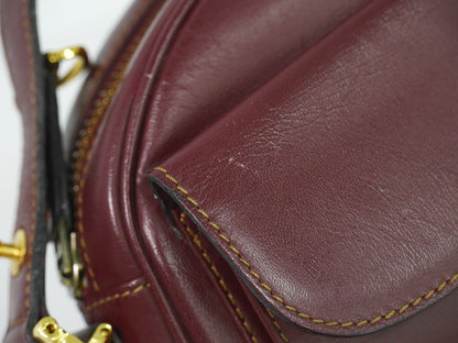 Cartier Must de Cartier Bordeaux in Pelle – Crossbody Vintage - Etoilux