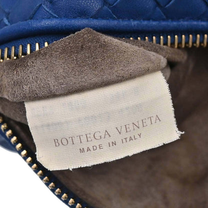 Bottega Veneta Intrecciato Nappa Cobalt Blue Hardware Dorato 2008 — Mini Hobo - Etoilux