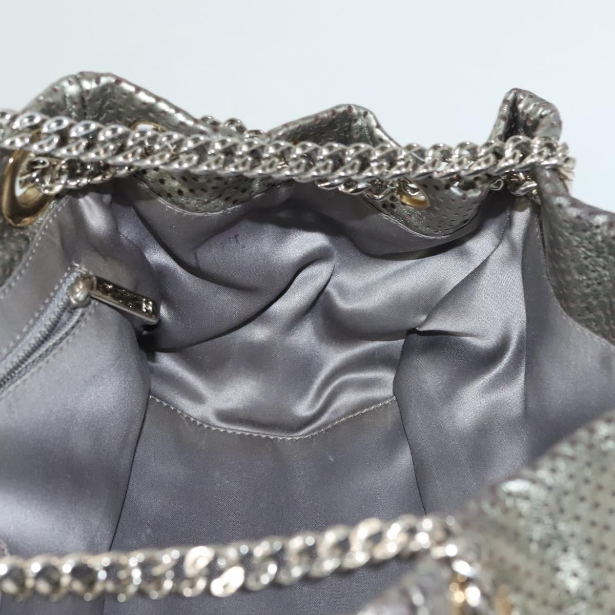Chanel Drill Flap Bag in Pelle Traforata Metallizzata – Argento - Etoilux