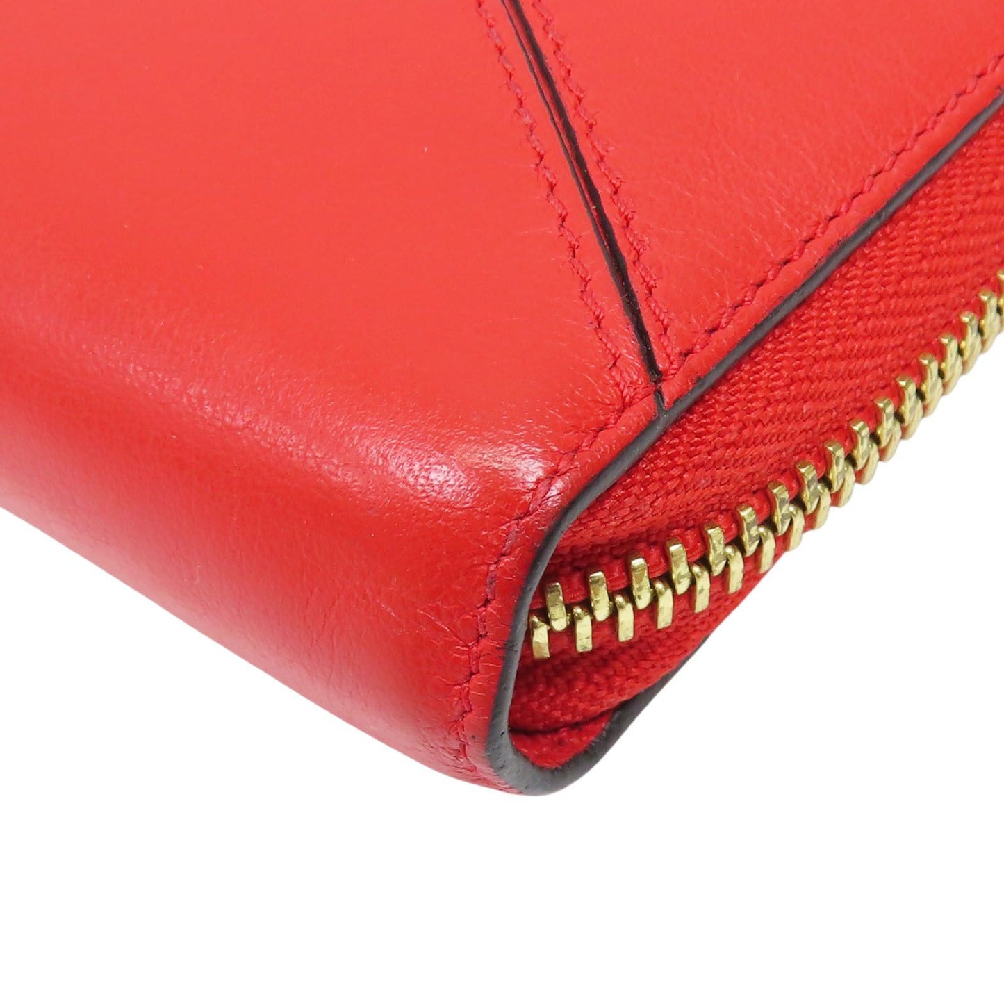 Loewe Puzzle Zip Around Wallet Vitello Liscio Rosso Scarlet - Etoilux