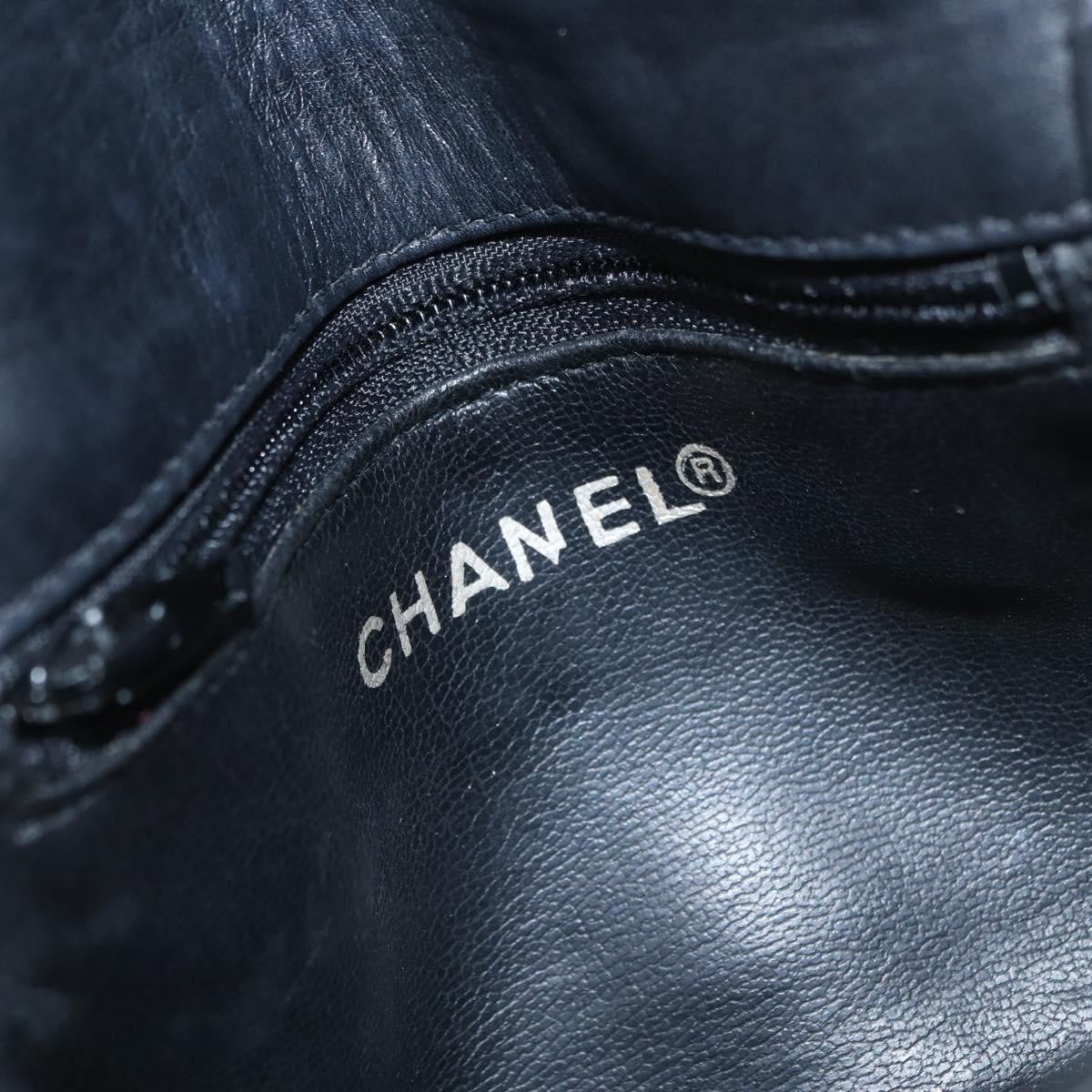 Chanel Vintage CC Flap Belt Bag in Agnello Trapuntato – Nero - Etoilux