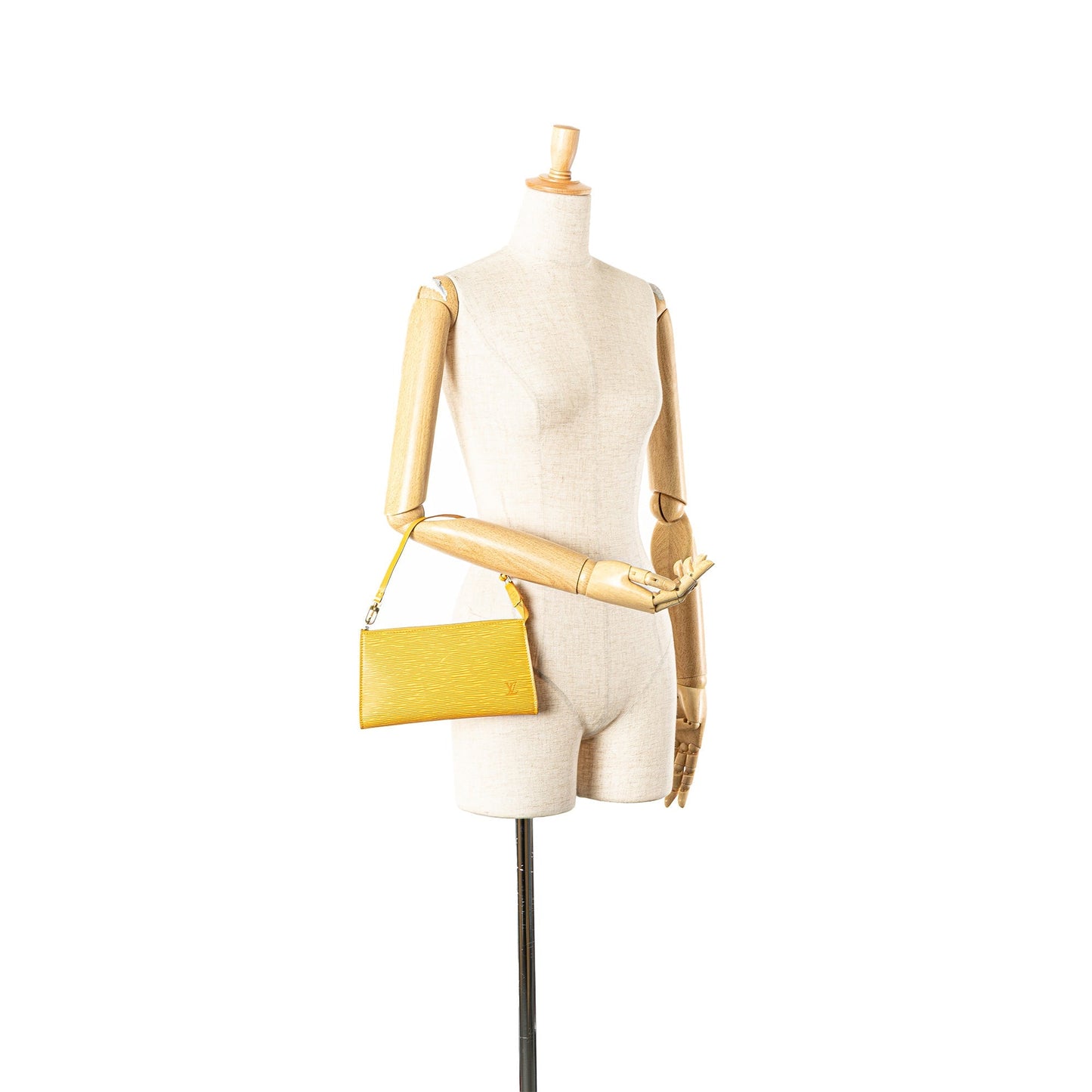 Louis Vuitton Pochette Accessoires Pelle Epi Giallo Tassil 1995 – Made in France - Etoilux