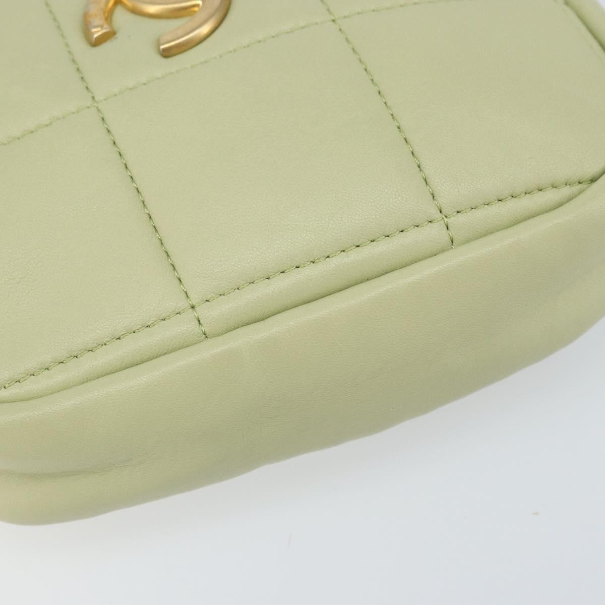 Chanel Diamond Mini Bag Pelle di Agnello Verde Menta – 18 cm - Etoilux